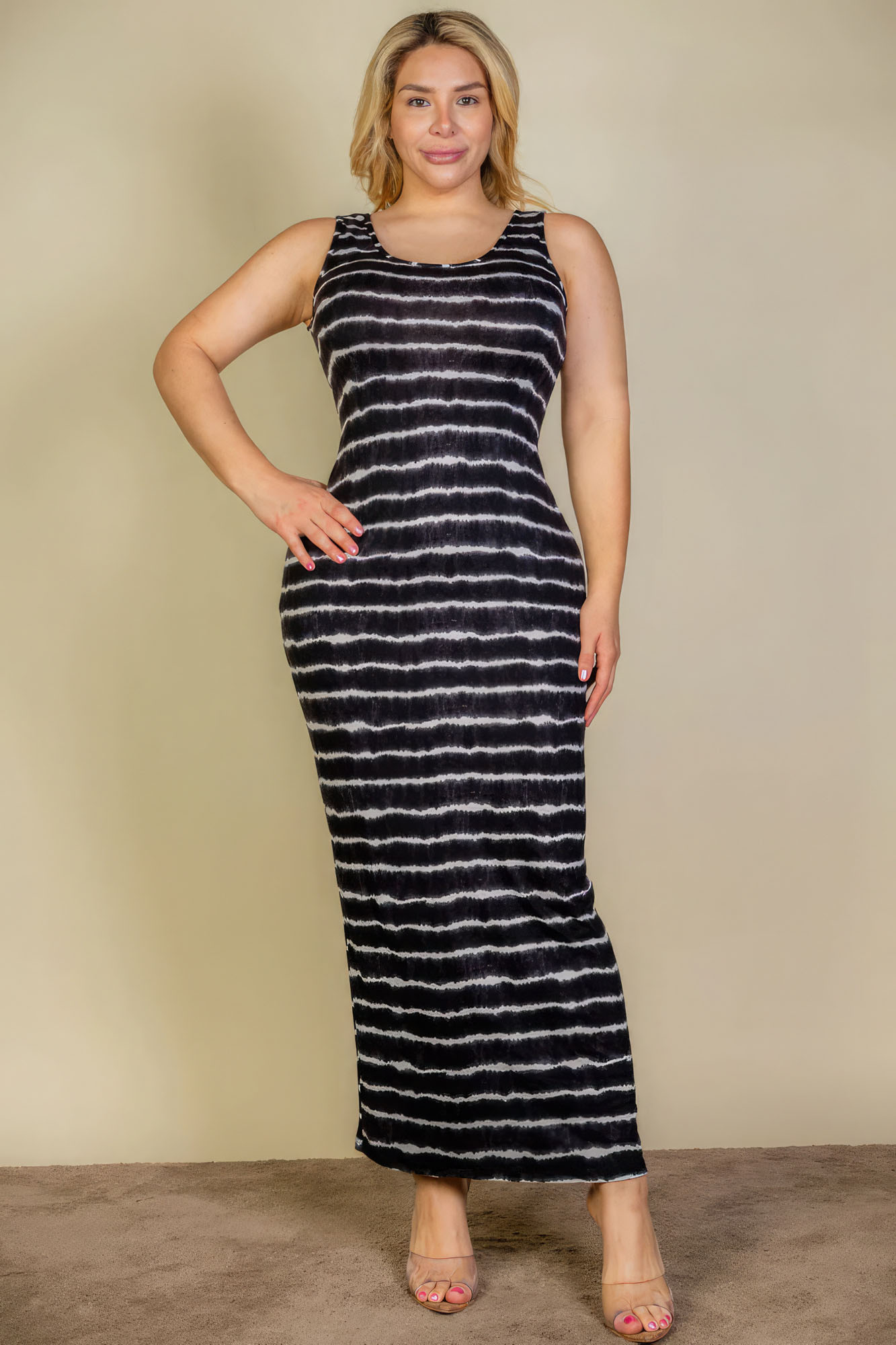 tie dye tank maxi dress