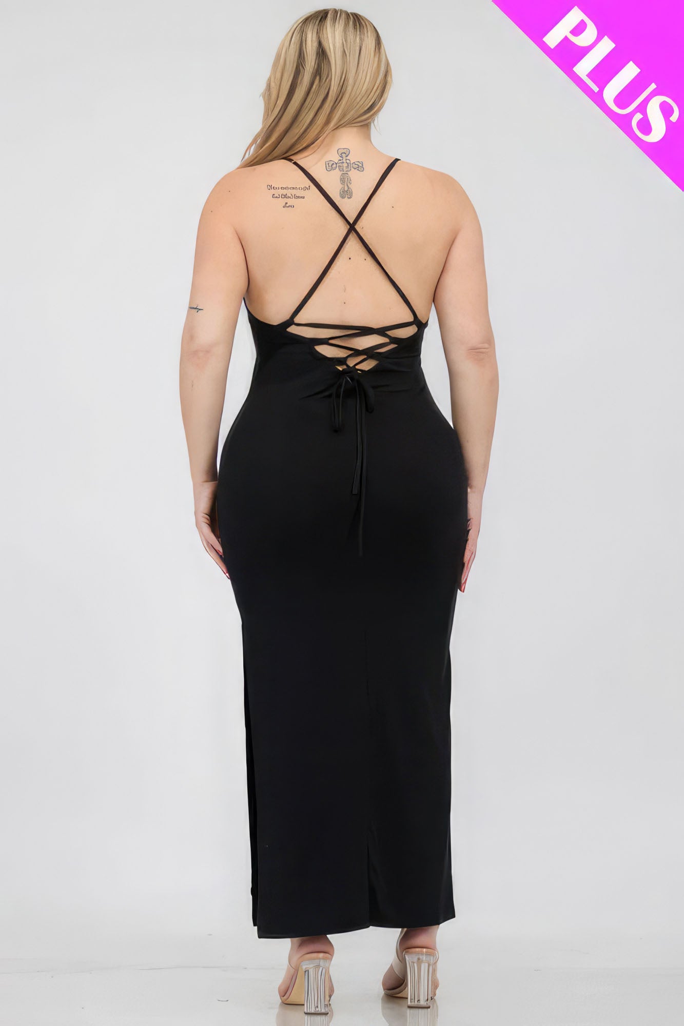 crisscross back maxi dress