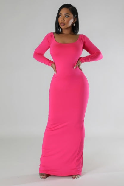 Long Sleeve Stretch Dress